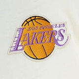 Los Angeles Lakers Mens T-Shirt Mitchell & Ness Icon Henley Cream Purple