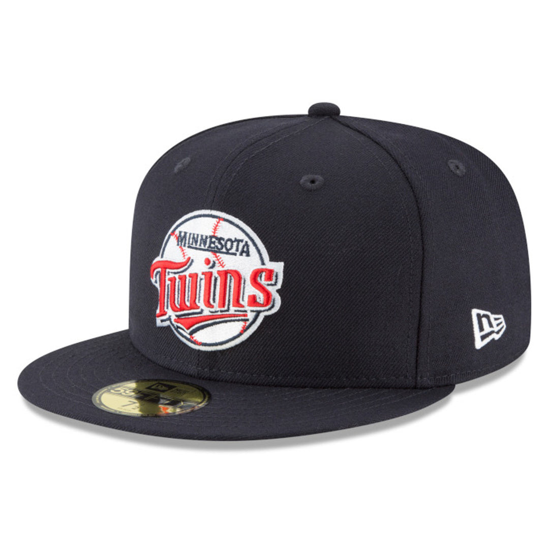Minnesota Twins Fitted New Era 59Fifty Cooperstown Collection Cap Hat Navy - THE 4TH QUARTER
