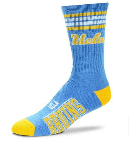 UCLA Bruins Socks 4-Stripe Long Deuce Team Color Performance
