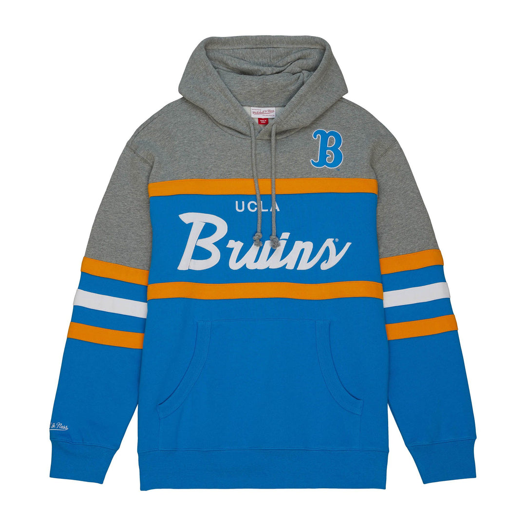 UCLA Bruins Mens Mitchell &amp; Ness Head Coach Sweatshirt Pullover Hoodie - THE 4TH QUARTER