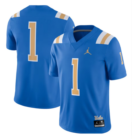 UCLA Bruins Mens #1 Jordan Brand Game Jersey Blue