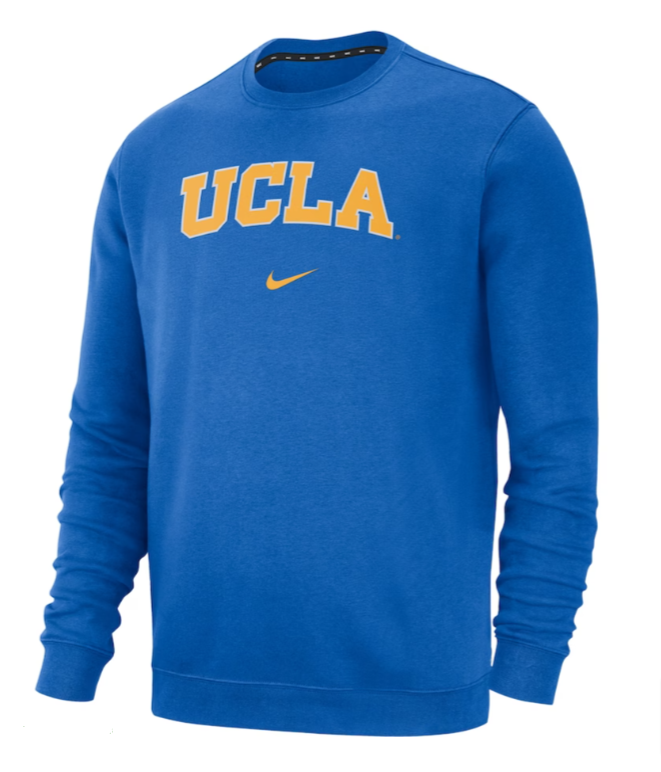 UCLA Bruins Mens Sweatshirt Club Crewneck Pullover Fleece - THE 4TH QUARTER