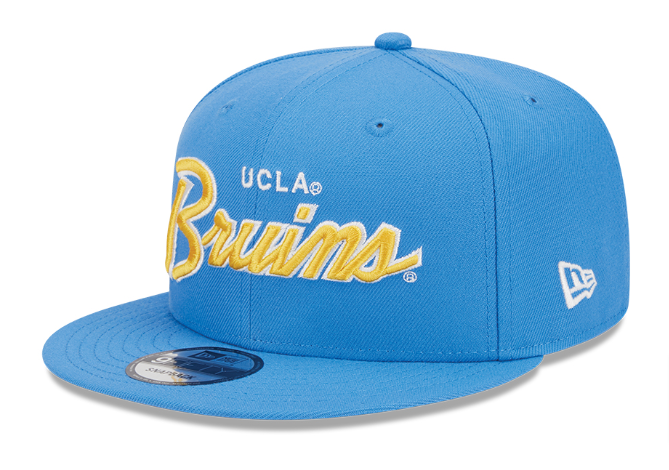 UCLA Bruins Snapback New Era 9Fifty Script Sky Cap Hat Grey UV - THE 4TH QUARTER