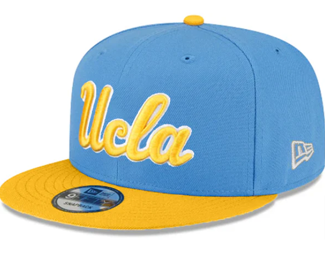 UCLA Bruins Snapback New Era 9Fifty Sky Yellow Cap Hat Grey UV - THE 4TH QUARTER