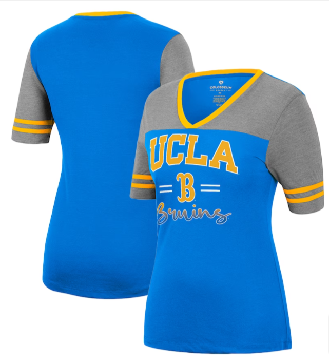 UCLA Bruins Women's There You Are V-Neck T-Shirt - THE 4TH QUARTER