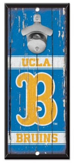 UCLA Bruins 5X11 Wood Bottle Opener Sign - THE 4TH QUARTER