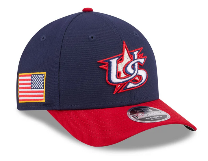 USA Snapback 9Forty New Era Flag Patch M-Crown Adjustable Hat Cap