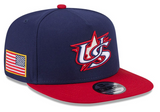 USA WBC 2026 Snapback 9Fifty New Era A-Frame Flag Patch Hat Cap - THE 4TH QUARTER