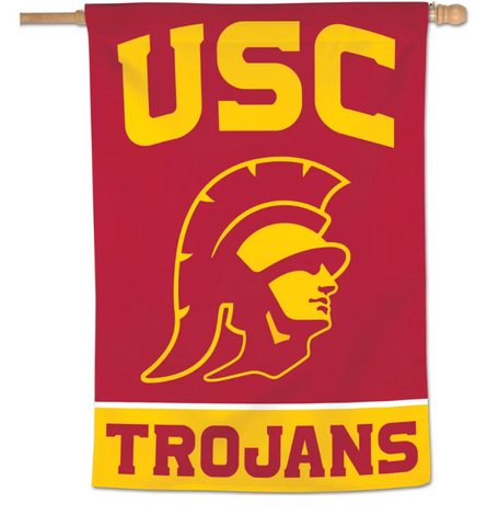 USC Trojans Bar Home Decor Logo Vertical Flag 28" x 40"
