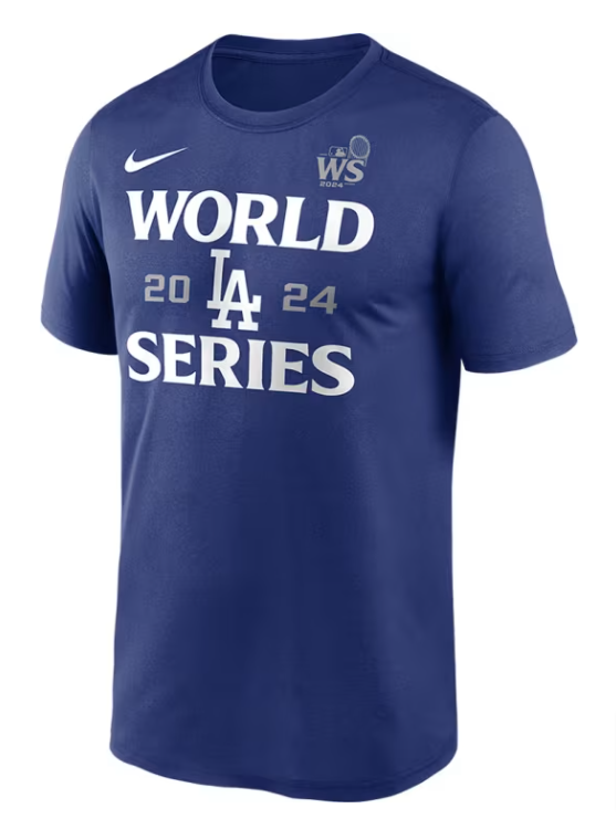 Los Angeles Dodgers Mens T-Shirt 2024 World Series Participant Legend Tee - THE 4TH QUARTER