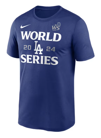 Los Angeles Dodgers Mens T-Shirt 2024 World Series Participant Legend Tee