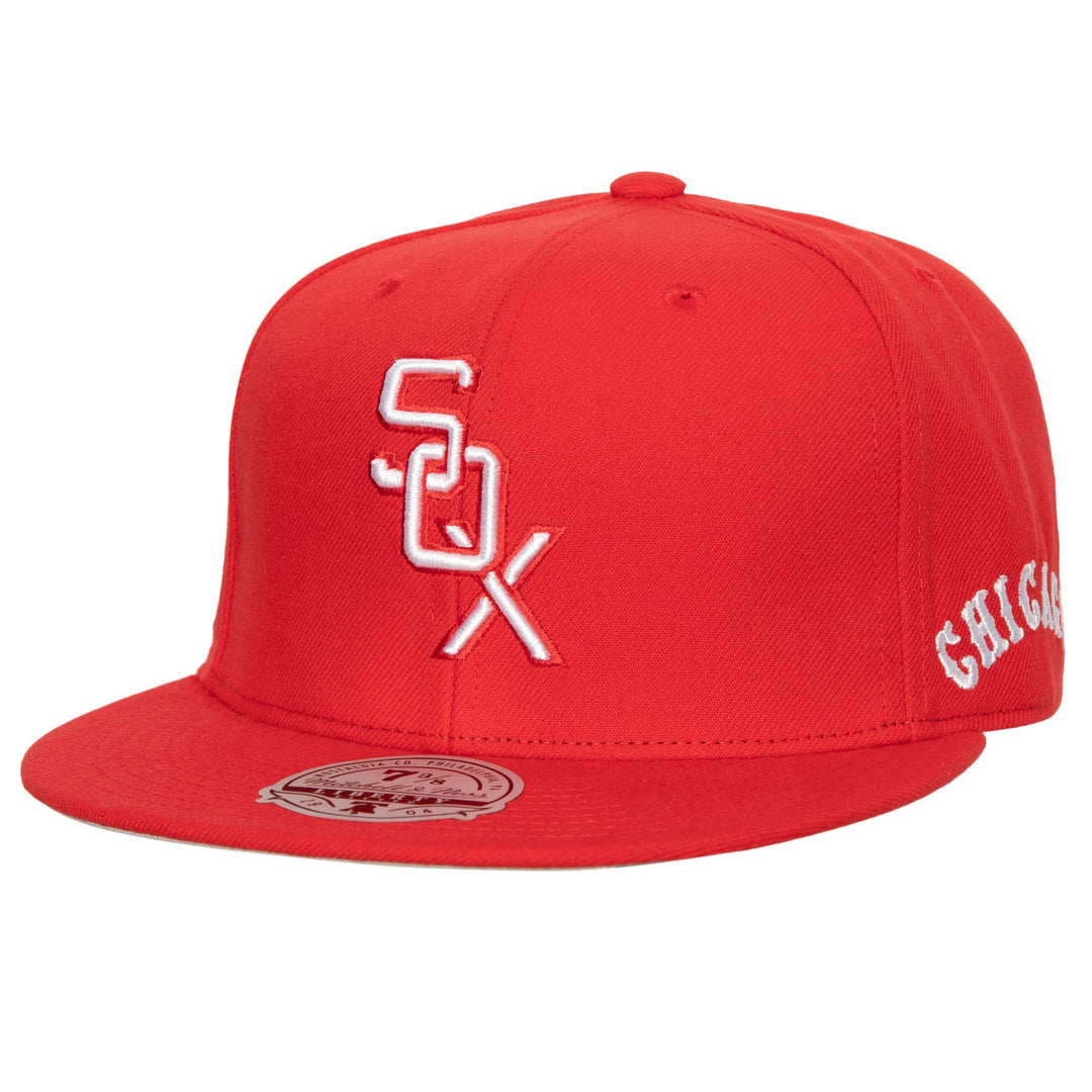Chicago White Sox Mitchell & Ness Fitted Bases Loaded Coop Cap Hat Grey UV - THE 4TH QUARTER