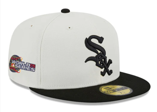 Chicago White Sox Black Multiple World Series Champions Patch Gray UV New  Era 59FIFTY Fitted Hat