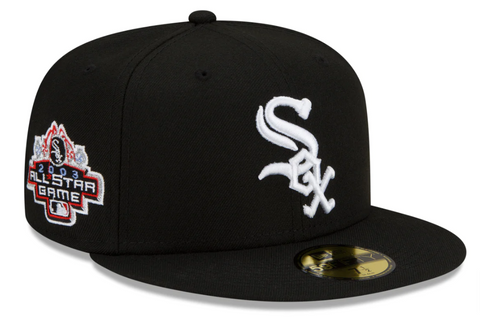 Chicago White Sox Fitted New Era 59FIFTY 2003 ASG Black Cap Hat Gry UV