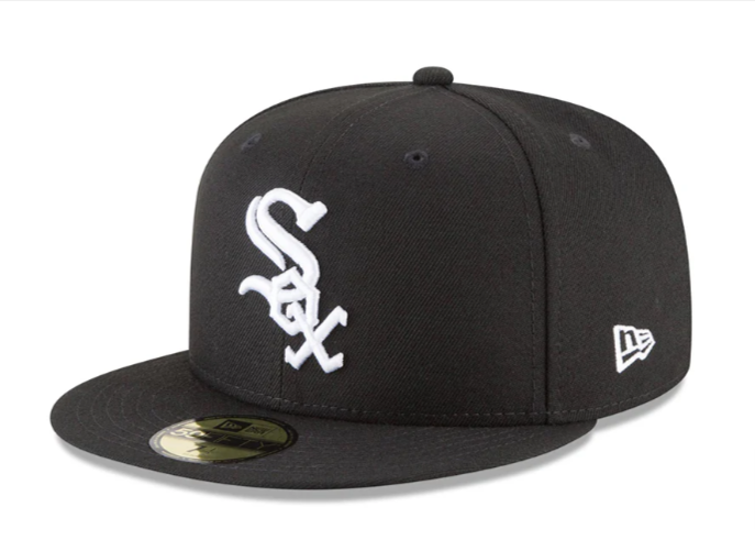 Chicago White Sox Fitted 59Fifty New Era Black Cap Hat Grey UV - THE 4TH QUARTER