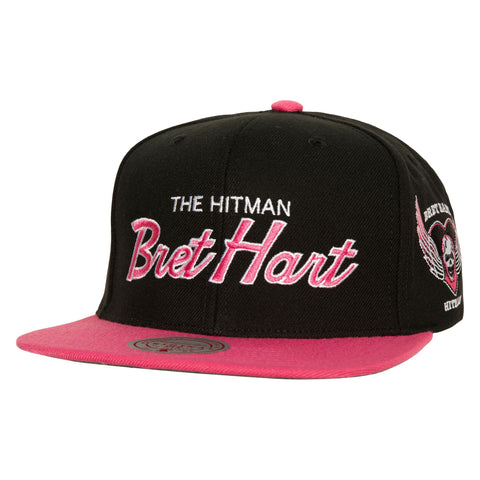 WWE Snapback Mitchell & Ness Bret "The Hitman" Hart Cap Hat