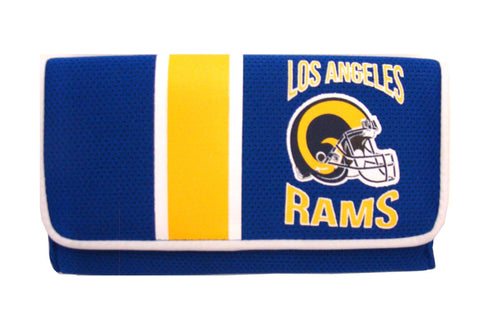 Los Angeles Rams Ladies Mesh Trifold Organizer Wallet - THE 4TH QUARTER