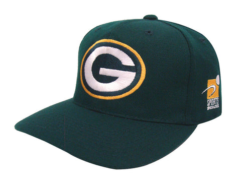 Green Bay Packers Snapback Vintage XL Logo Cap Hat Green - THE 4TH QUARTER