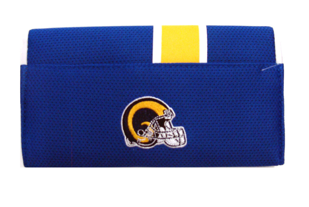 Los Angeles Rams Ladies Mesh Trifold Organizer Wallet - THE 4TH QUARTER