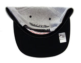 Carolina Hurricanes Snapback Mitchell & Ness Heather Jersey Cap Hat Grey Black - THE 4TH QUARTER