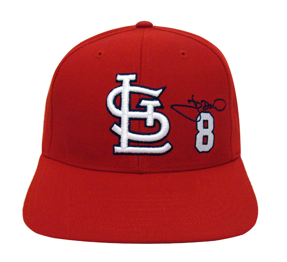 St. Louis Cardinals Snapback Retro Vintage #8 JD Drew Cap Hat Red - THE 4TH QUARTER