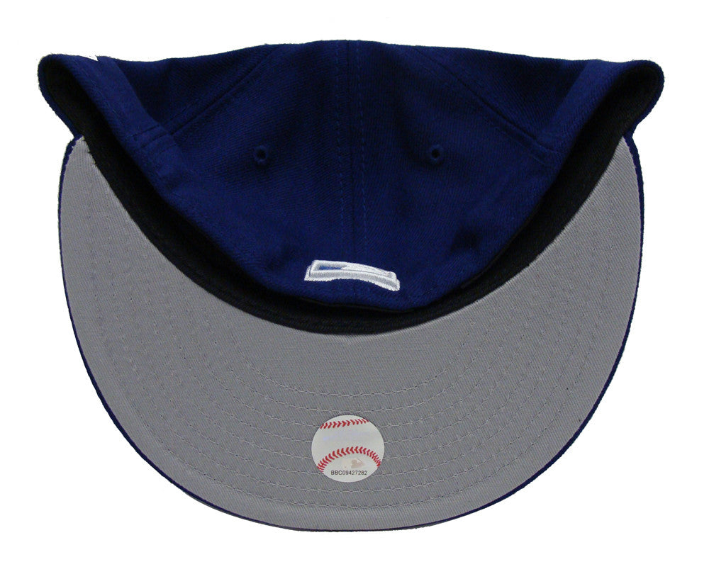 Brooklyn Dodgers Fitted New Era 59FIFTY Logo Cap Hat Blue GREY UV - THE 4TH QUARTER
