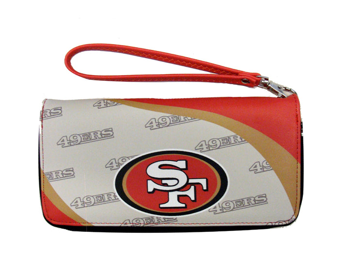 San Francisco 49ers Womens Wallet Curve Zip Organizer - THE 4TH QUARTER