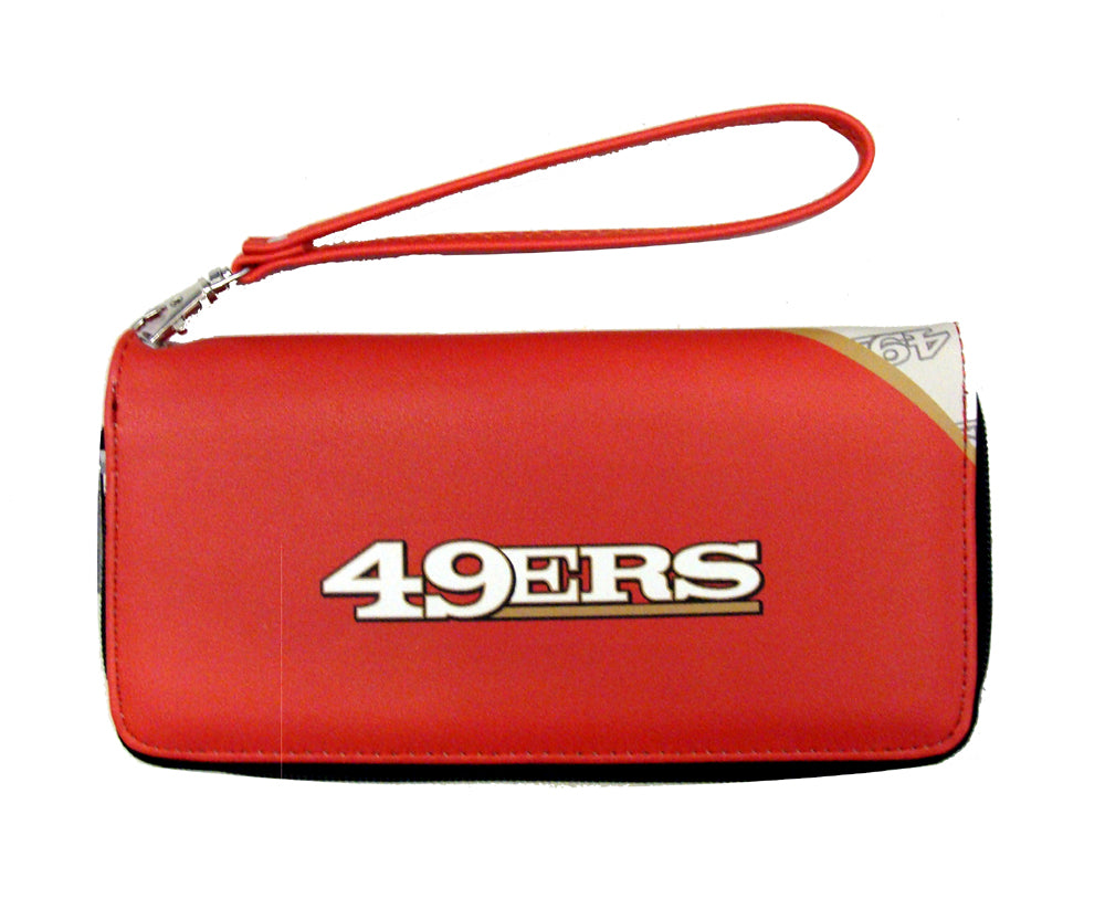 San Francisco 49ers Womens Wallet Curve Zip Organizer - THE 4TH QUARTER