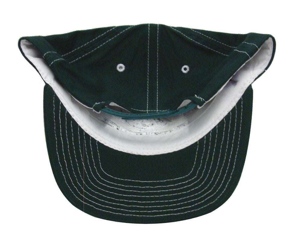 New York Jets Snapback Retro Vintage Block Cap Hat Green - THE 4TH QUARTER