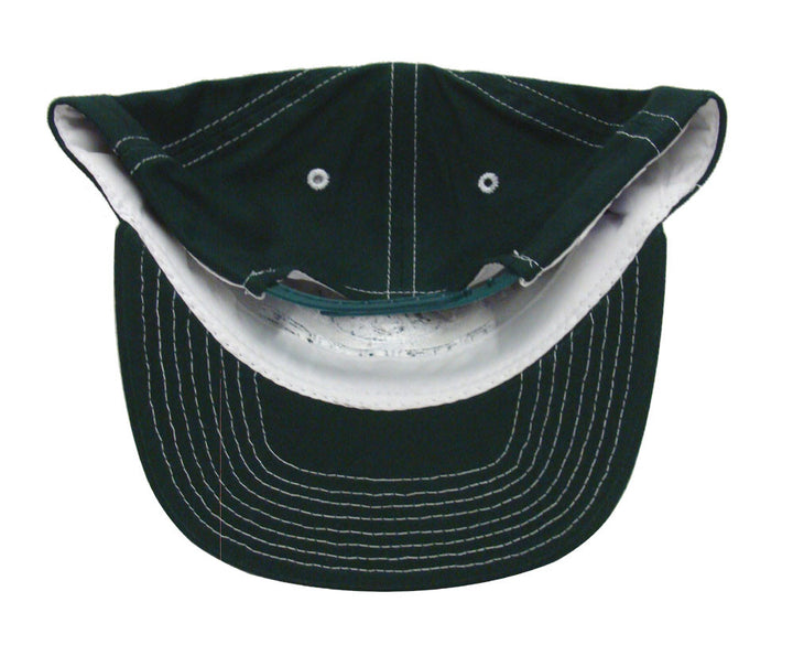 New York Jets Snapback Retro Vintage Block Cap Hat Green - THE 4TH QUARTER