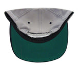 University of Kentucky Snapback Retro Vintage Logo Cap Hat Grey Navy - THE 4TH QUARTER