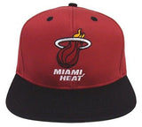 Miami Heat Snapback Retro Name & Logo Red Black Cap Hat - THE 4TH QUARTER