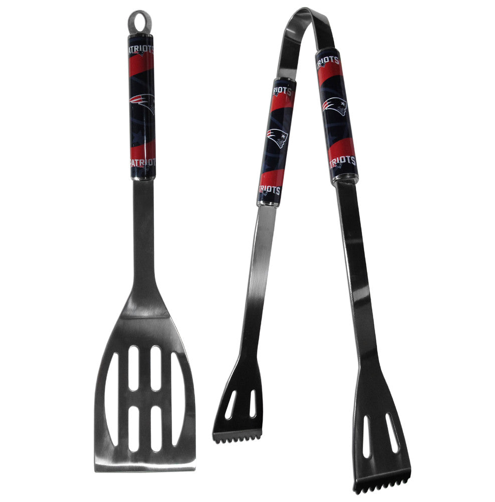 New England Patriots 2-Piece BBQ Grilling Utensil Set - THE 4TH QUARTER