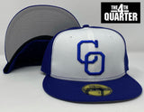 Yaquis de Obregon Fitted New Era 59Fifty Mexican LMP 'CO' Tri White Blue Hat Cap