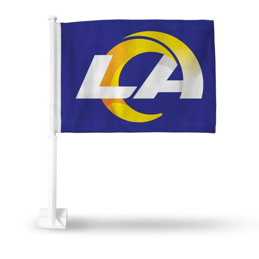 Los Angeles Rams Auto Tailgating Truck or Car Flag Blue Gold - THE 4TH QUARTER