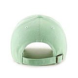 Los Angeles Dodgers Strapback Adjustable '47 Brand Clean Up Adjustable Cap Hat Light Green - THE 4TH QUARTER