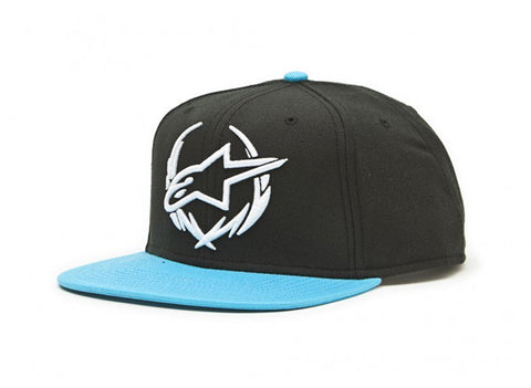 Alpinestars Snapback Cliffhanger Classic Cap Hat Aqua Blue - THE 4TH QUARTER