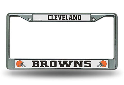 Cleveland Browns Chrome License Plate Frame - THE 4TH QUARTER