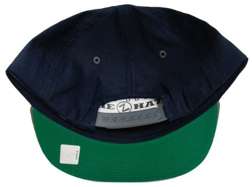 Winnipeg Jets Snapback Script Zephyr Cap Hat Navy Grey - THE 4TH QUARTER
