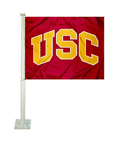 USC Trojans Auto Tailgating Truck or Car Flag Red - THE 4TH QUARTER