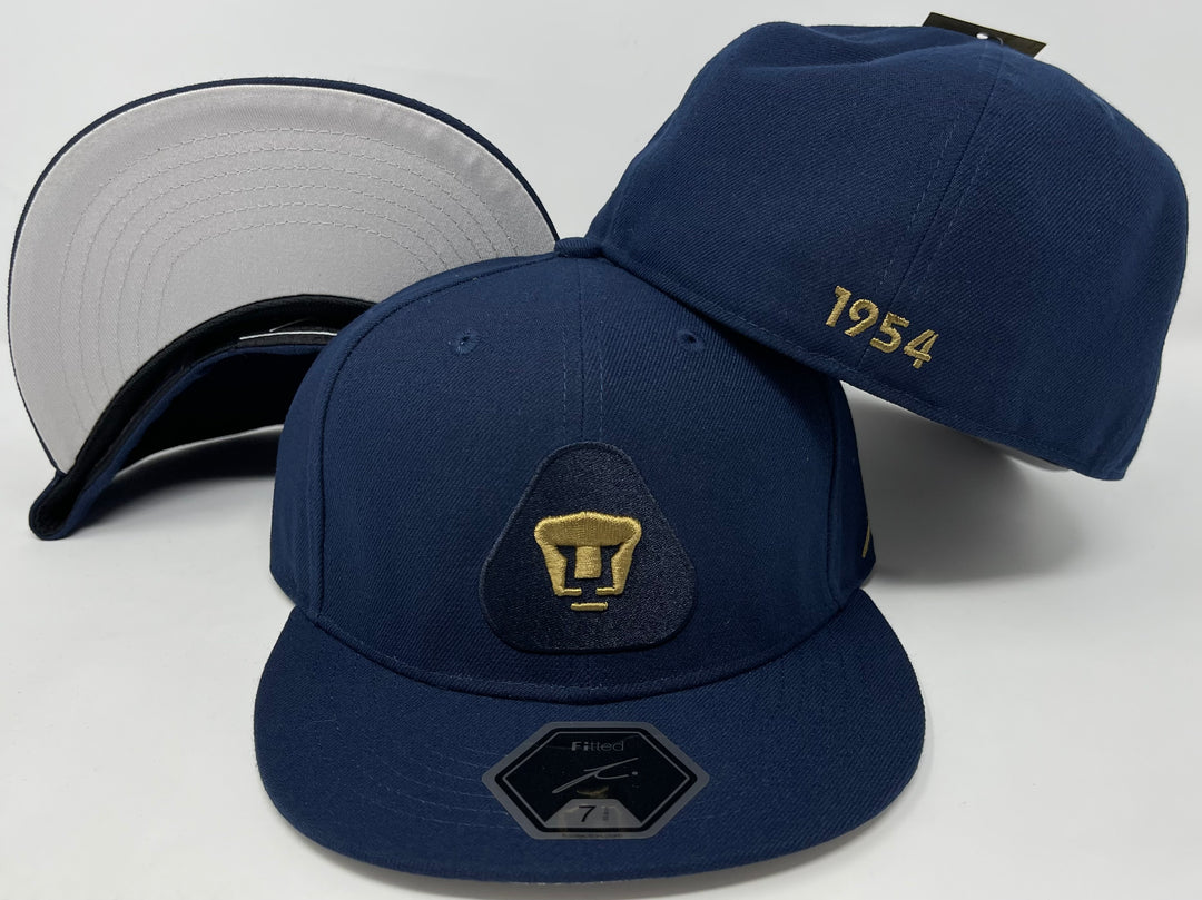 Pumas Unam Fitted Fan Ink Cap Hat Navy - THE 4TH QUARTER