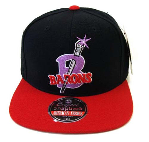 Birmingham Black Barons Snapback Retro Replica AN Negro League Black Red Cap Hat