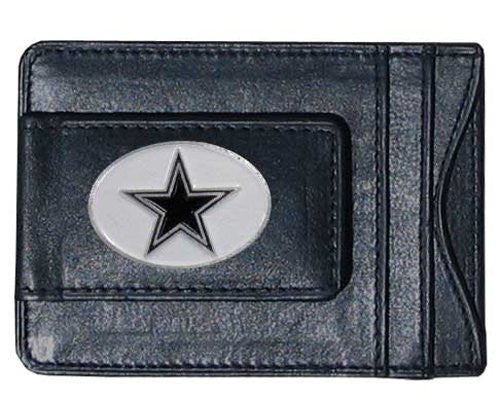 Dallas Cowboys Magnetic Leather Card Holder Money Clip Wallet - THE 4TH QUARTER