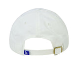 Los Angeles Dodgers Strapback '47 Brand Blue Logo Clean Up Adjustable Cap Hat White - THE 4TH QUARTER