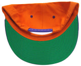 Clemson Tigers Script Snapback Cap Hat 2 Tone Orange Purple - THE 4TH QUARTER