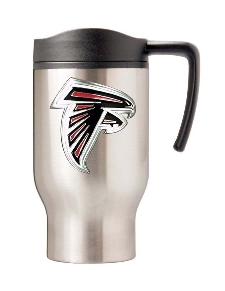 Atlanta Falcons 16oz Stainless Steel Logo Tumbler Travel Mug Cup - THE 4TH QUARTER