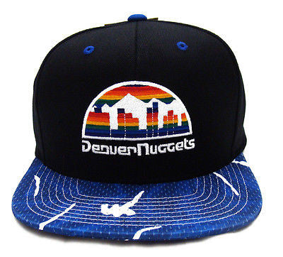 Men Denver Nuggets Fitted Hat Cap Basketball Mitchell & Ness 