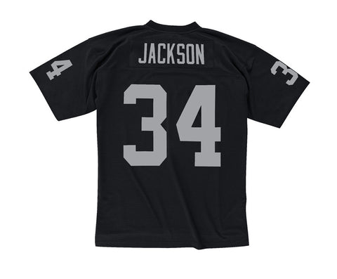Los Angeles Raiders Mens Jersey Mitchell & Ness # 34 Bo Jackson 1988 Replica Black