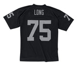 Los Angeles Raiders Mens Jersey Mitchell & Ness Throwback #75 Howie Long 1988 Replica Black - THE 4TH QUARTER