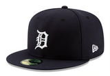Detroit Tigers Fitted New Era 59Fifty Logo Navy Cap Hat Grey UV